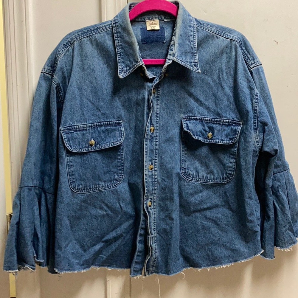 Denim shirt jacket